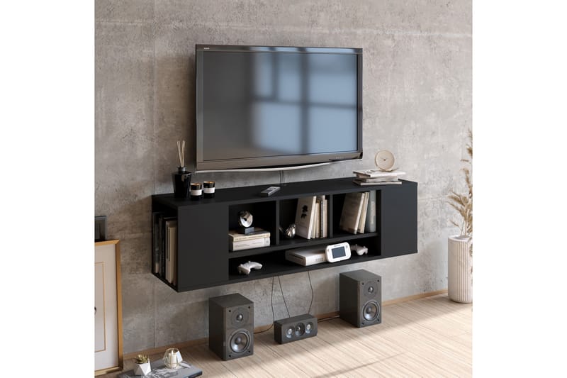 BOMARSUND TV-bänk 135 cm Svart - Möbler - Vardagsrum - Tv-möbler & mediamöbler - Tv-bänkar