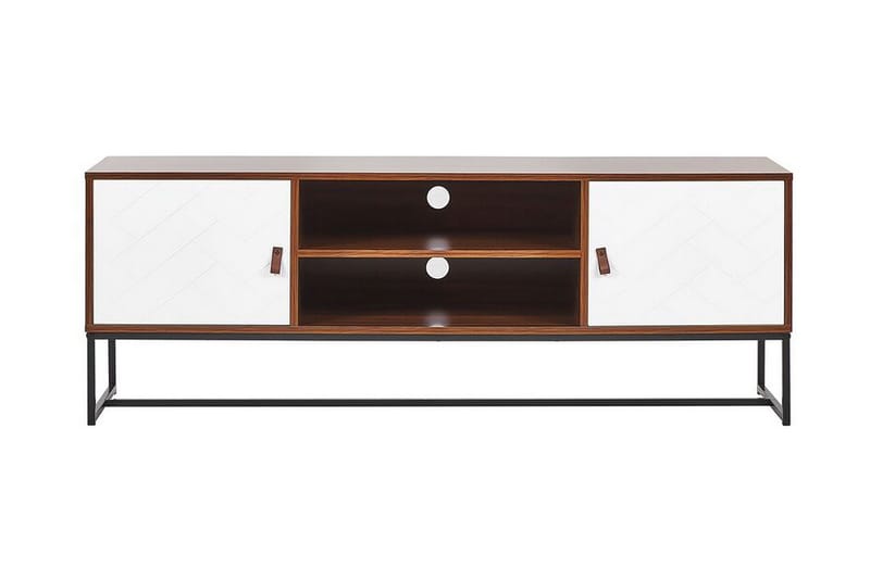 BRACANA TV-bänk 150x40 cm Mörkbrun/Vit - Brun - Möbler - Vardagsrum - Tv-möbler & mediamöbler - Tv-bänkar