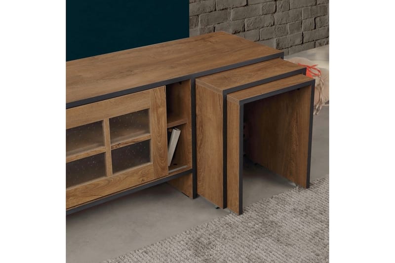 BRADLEY Tv-bänk 150 cm Ek - Ek - Möbler - Vardagsrum - Tv-möbler & mediamöbler - Tv-bänkar