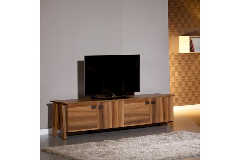 BRADLEY Tv-bänk 189 cm Trä - Trä - Möbler - Vardagsrum - Tv-möbler & mediamöbler - Tv-bänkar