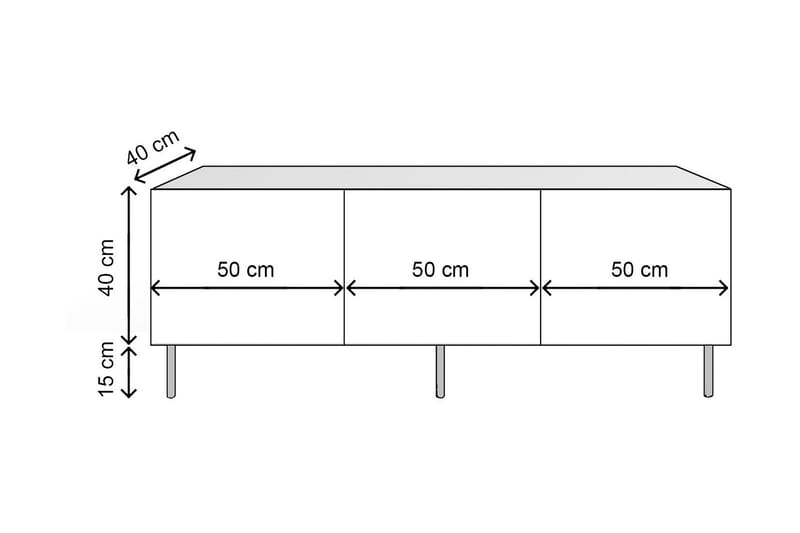 BREFVING Tv-bänk 150 cm Natur - Möbler - Vardagsrum - Tv-möbler & mediamöbler - Tv-bänkar