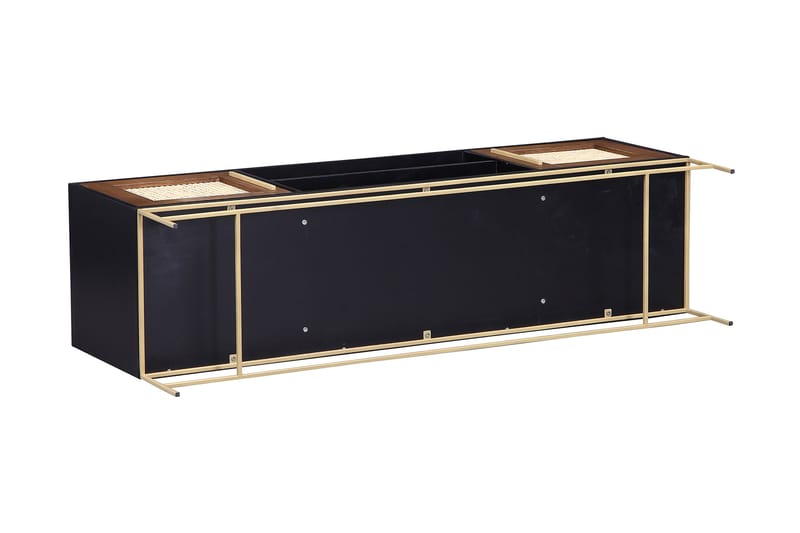 BRITANIE TV-bänk 150 cm Svart/Beige - Brun - Möbler - Vardagsrum - Tv-möbler & mediamöbler - Tv-bänkar