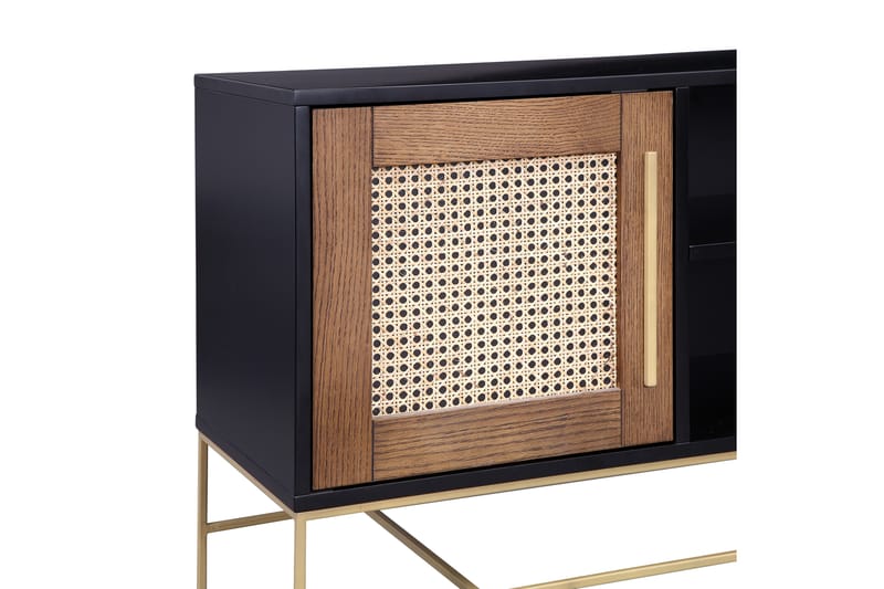 BRITANIE TV-bänk 150 cm Svart/Beige - Brun - Möbler - Vardagsrum - Tv-möbler & mediamöbler - Tv-bänkar