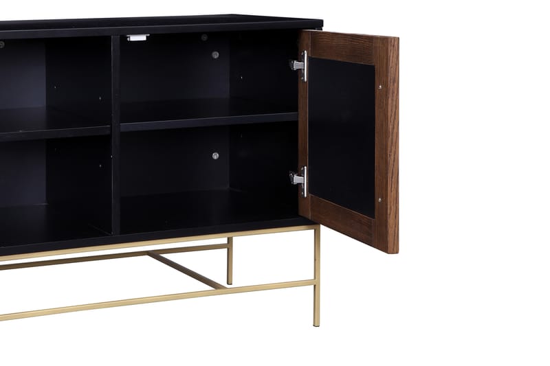 BRITANIE TV-bänk 150 cm Svart/Beige - Brun - Möbler - Vardagsrum - Tv-möbler & mediamöbler - Tv-bänkar
