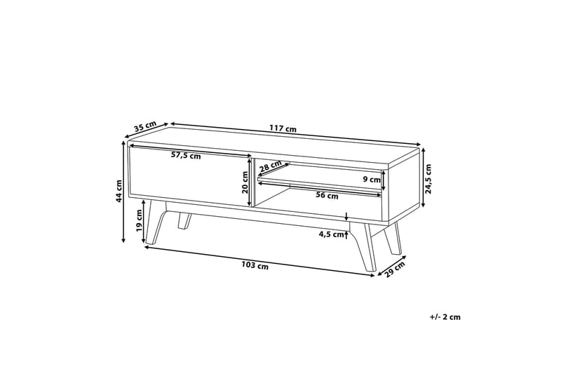 BUFFALO TV-bänk 35x117 cm - Möbler - Vardagsrum - Tv-möbler & mediamöbler - Tv-bänkar