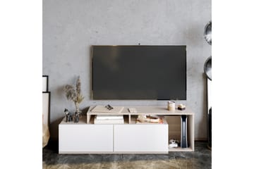 BURGNAC Tv-bänk 150 cm Natur/Vit