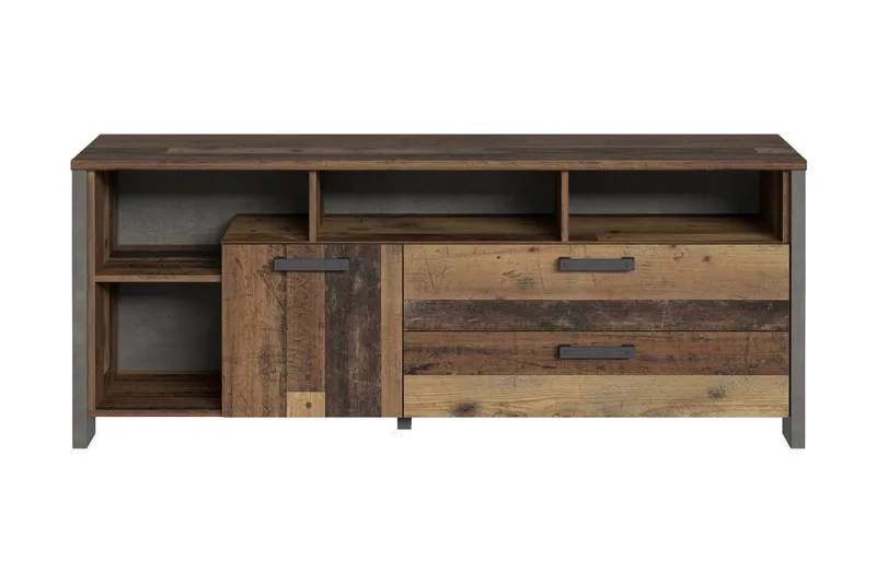 Cadle TV-Bänk 161 cm, Brun/Grå