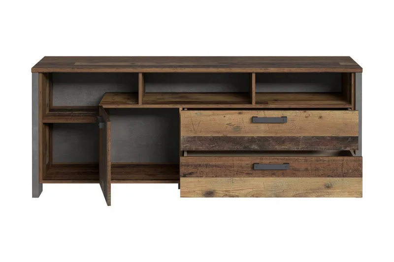 Cadle TV-Bänk 161 cm - Brun/Grå - Möbler - Vardagsrum - Tv-möbler & mediamöbler - Tv-bänkar