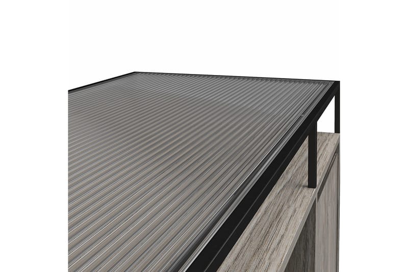 Camley Tv-bänk 136,6x49,8 cm Grå - Dorel Home - Möbler - Vardagsrum - Tv-möbler & mediamöbler - Tv-bänkar