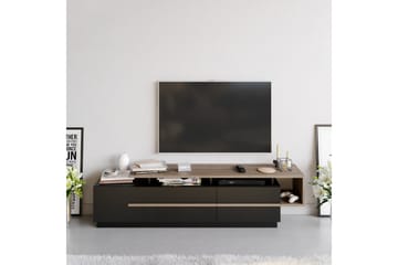 Campora Tv-bänk 180 cm - Svart/Mörkbrun - Möbler - Vardagsrum - Tv-möbler & mediamöbler - Tv-bänkar