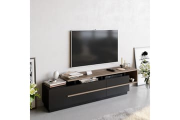 Campora Tv-bänk 180 cm - Svart/Mörkbrun - Möbler - Vardagsrum - Tv-möbler & mediamöbler - Tv-bänkar