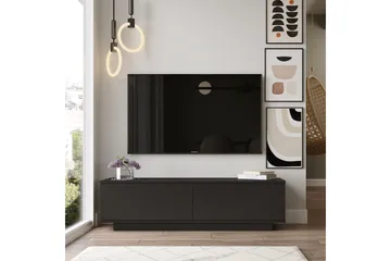 Caswell Tv-bänk 140 cm - Svart - Möbler - Vardagsrum - Tv-möbler & mediamöbler - Tv-bänkar