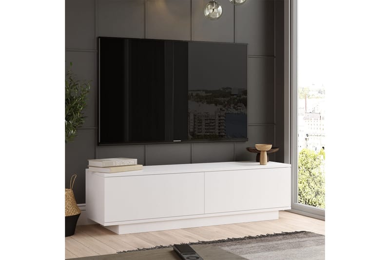 Caswell Tv-bänk 140 cm - Vit - Möbler - Vardagsrum - Tv-möbler & mediamöbler - Tv-bänkar