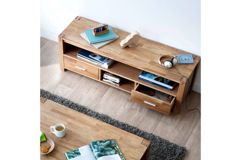 Chicago New TV-bänk 140 cm - Ek - Möbler - Vardagsrum - Tv-möbler & mediamöbler - Tv-bänkar