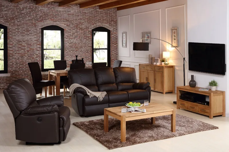 Chicago New TV-bänk 140 cm - Ek - Möbler - Vardagsrum - Tv-möbler & mediamöbler - Tv-bänkar