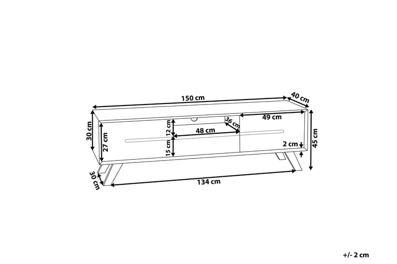 Colfer TV-Bänk 150 cm - Vit - Möbler - Vardagsrum - Tv-möbler & mediamöbler - Tv-bänkar