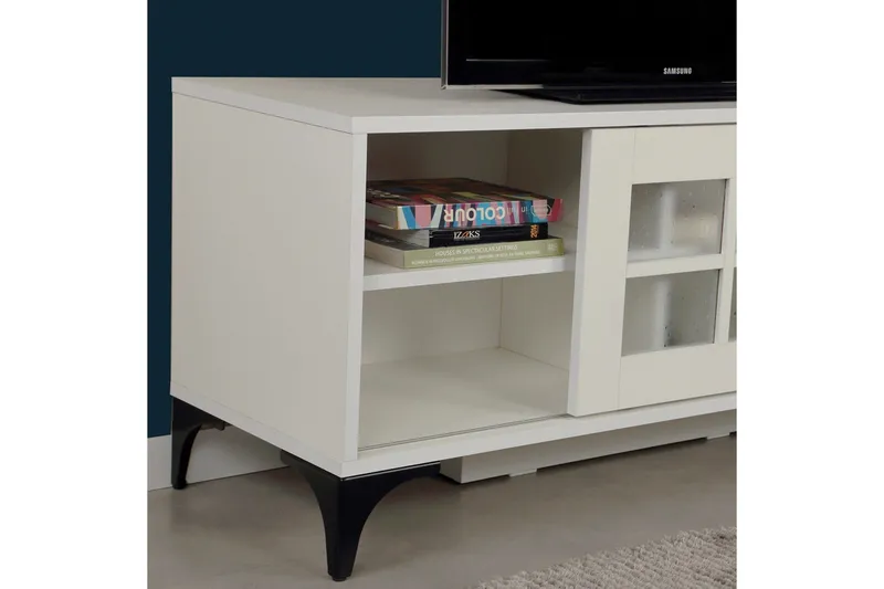 Comfortale Tv-bänk 125 cm - Vit - Möbler - Vardagsrum - Tv-möbler & mediamöbler - Tv-bänkar
