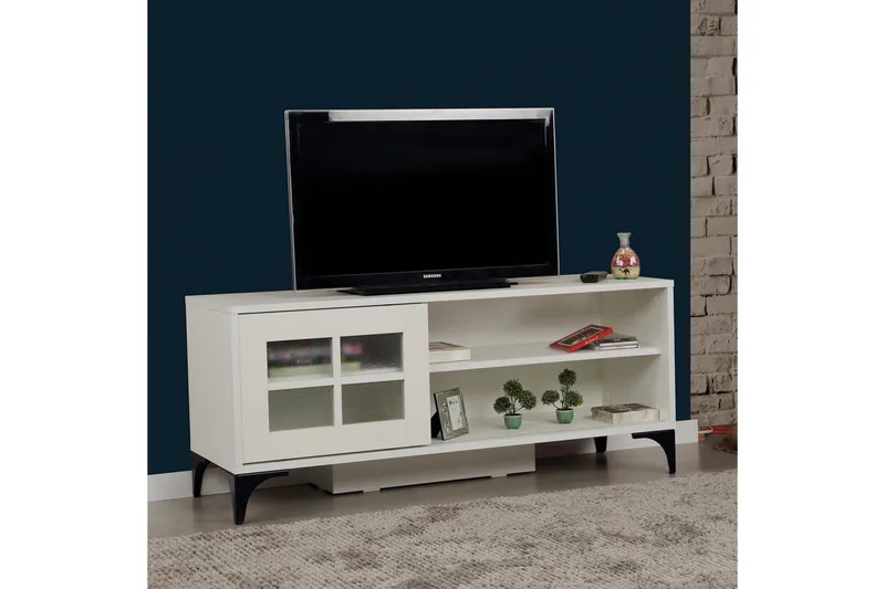Comfortale Tv-bänk 125 cm - Vit - Möbler - Vardagsrum - Tv-möbler & mediamöbler - Tv-bänkar