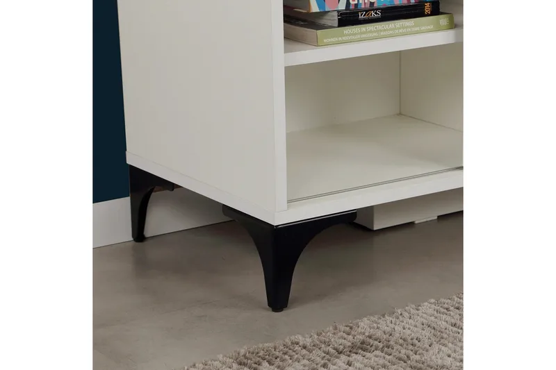 Comfortale Tv-bänk 125 cm - Vit - Möbler - Vardagsrum - Tv-möbler & mediamöbler - Tv-bänkar