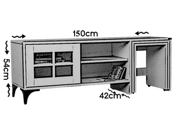 Comfortale Tv-bänk 150 cm - Ek - Möbler - Vardagsrum - Tv-möbler & mediamöbler - Tv-bänkar