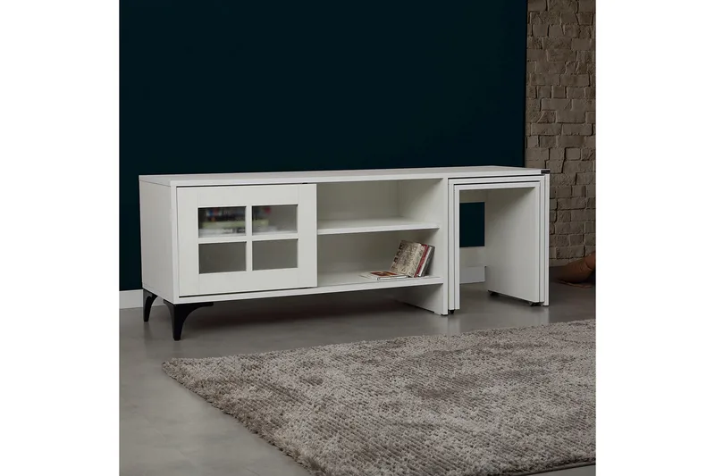 Comfortale Tv-bänk 150 cm - Vit - Möbler - Vardagsrum - Tv-möbler & mediamöbler - Tv-bänkar