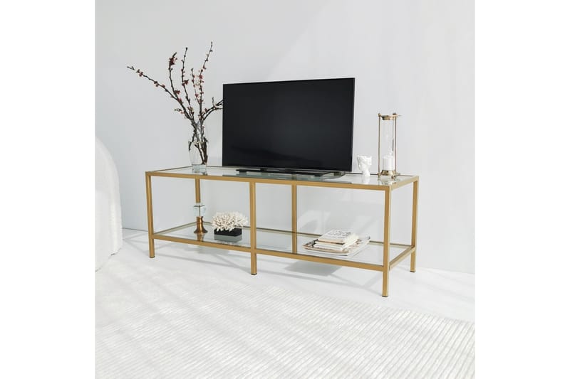 Condurso Tv-bänk 130 cm - Guld - Möbler - Vardagsrum - Tv-möbler & mediamöbler - Tv-bänkar