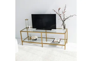 Condurso Tv-bänk 130 cm - Guld - Möbler - Vardagsrum - Tv-möbler & mediamöbler - Tv-bänkar