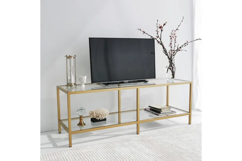 Condurso Tv-bänk 130 cm - Guld - Möbler - Vardagsrum - Tv-möbler & mediamöbler - Tv-bänkar