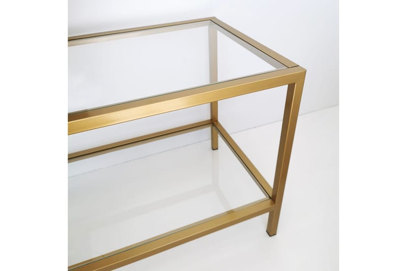 Condurso Tv-bänk 130 cm - Guld - Möbler - Vardagsrum - Tv-möbler & mediamöbler - Tv-bänkar