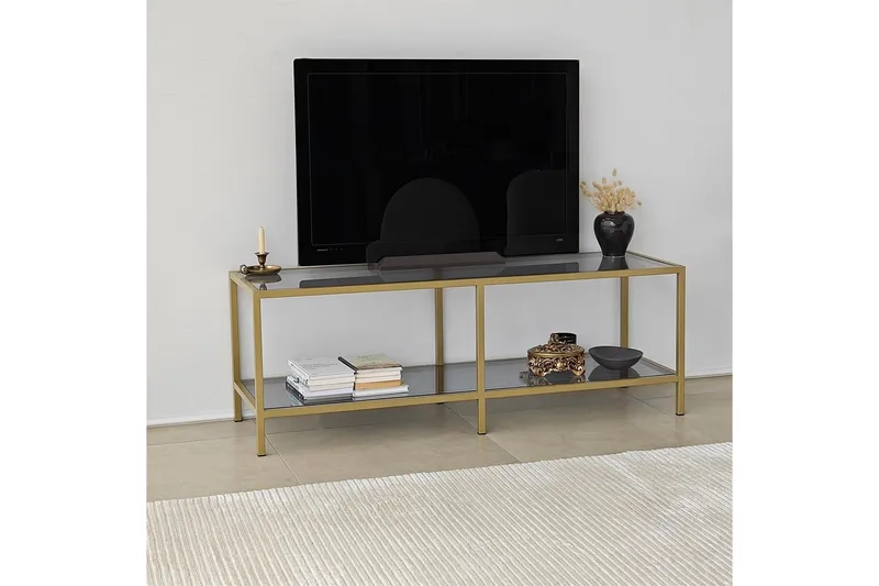 Condurso Tv-bänk 130 cm - Guld - Möbler - Vardagsrum - Tv-möbler & mediamöbler - Tv-bänkar
