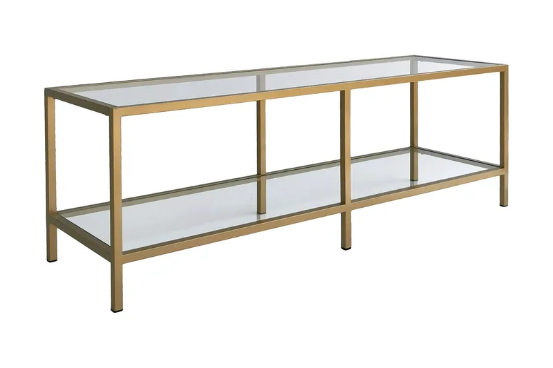 Condurso Tv-bänk 130 cm - Guld - Möbler - Vardagsrum - Tv-möbler & mediamöbler - Tv-bänkar