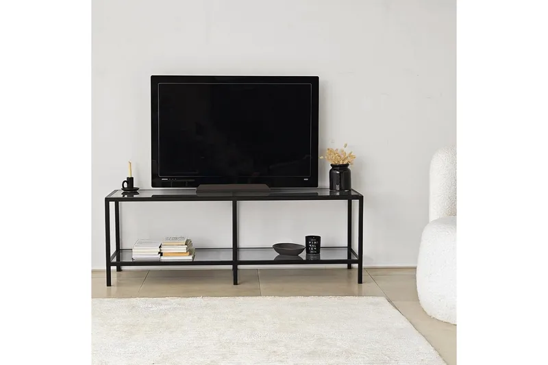 Condurso Tv-bänk 130 cm - Svart - Möbler - Vardagsrum - Tv-möbler & mediamöbler - Tv-bänkar