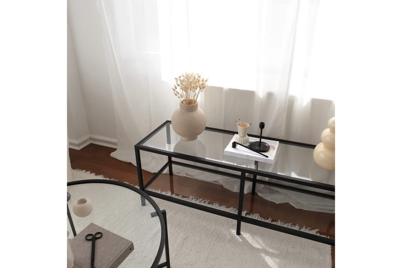 Condurso Tv-bänk 130 cm - Svart - Möbler - Vardagsrum - Tv-möbler & mediamöbler - Tv-bänkar