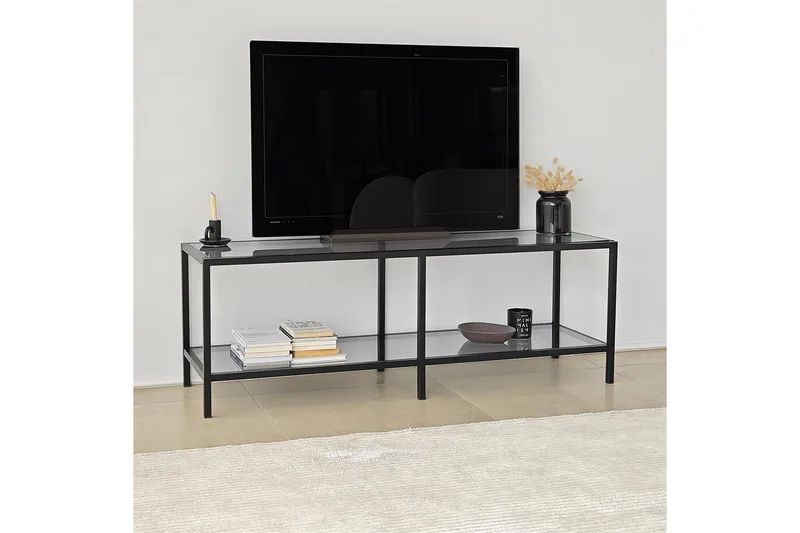 Condurso Tv-bänk 130 cm - Svart - Möbler - Vardagsrum - Tv-möbler & mediamöbler - Tv-bänkar