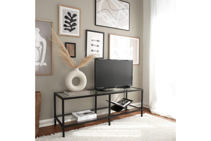 Condurso Tv-bänk 130 cm - Svart - Möbler - Vardagsrum - Tv-möbler & mediamöbler - Tv-bänkar