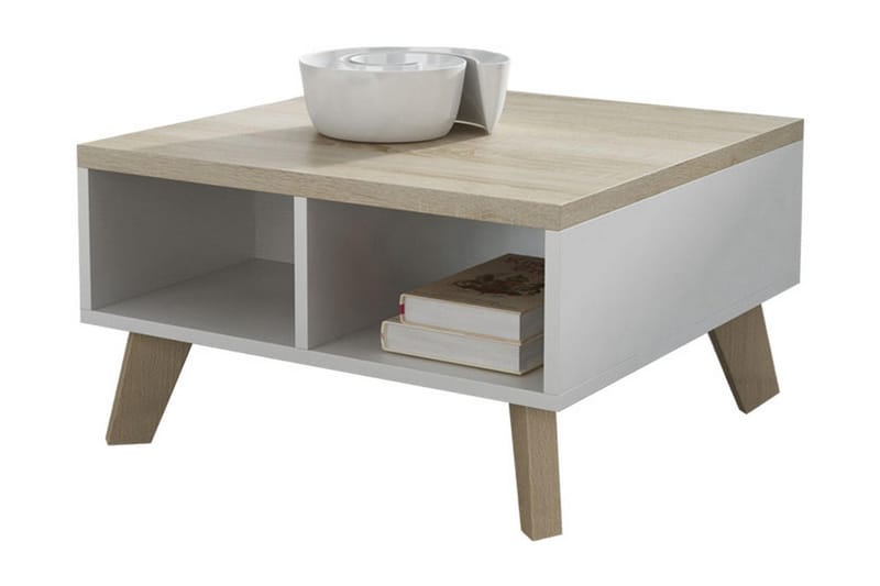 COPLIN TV-bänk 60 cm Vit/Ek - Vit/Ek - Möbler - Vardagsrum - Tv-möbler & mediamöbler - Tv-bänkar