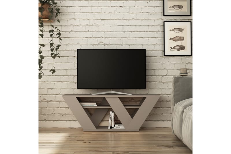 CORALEE Tv-Bänk 110 cm Trä - Brun - Möbler - Vardagsrum - Tv-möbler & mediamöbler - Tv-bänkar