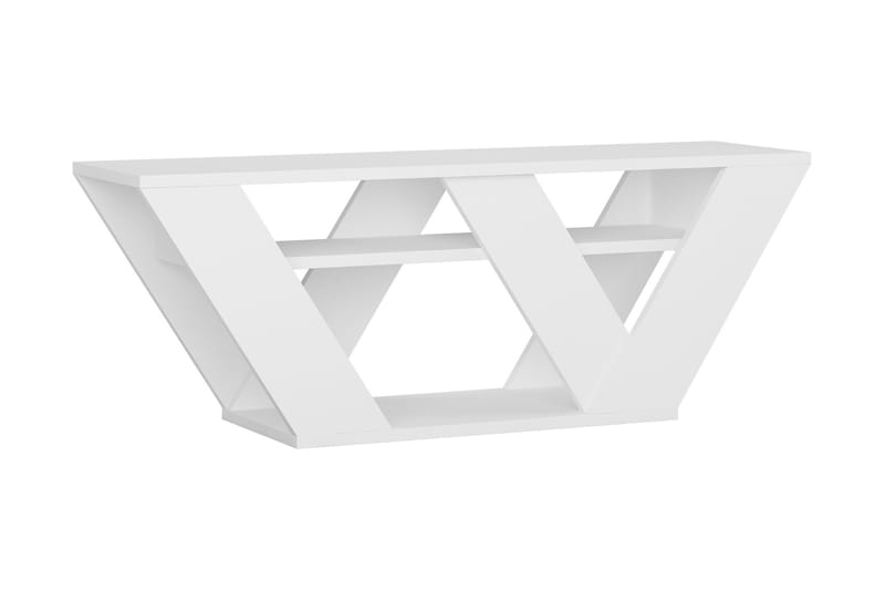CORALEE Tv-Bänk 110 cm Vit - Vit - Möbler - Vardagsrum - Tv-möbler & mediamöbler - Tv-bänkar