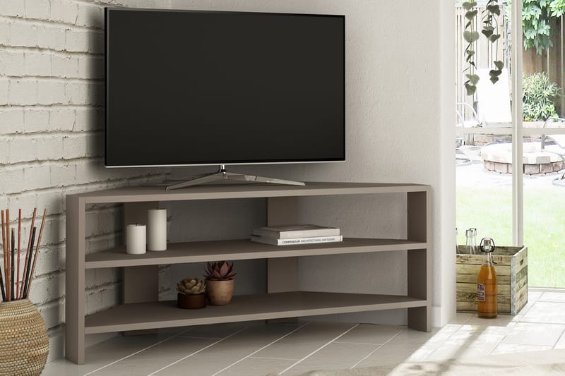CORALEE Tv-bänk 114 cm Trä - Brun - Möbler - Vardagsrum - Tv-möbler & mediamöbler - Tv-bänkar
