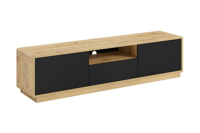 CORNLIUS Tv-bänk 180 cm Brun/Svart - Möbler - Vardagsrum - Tv-möbler & mediamöbler - Tv-bänkar