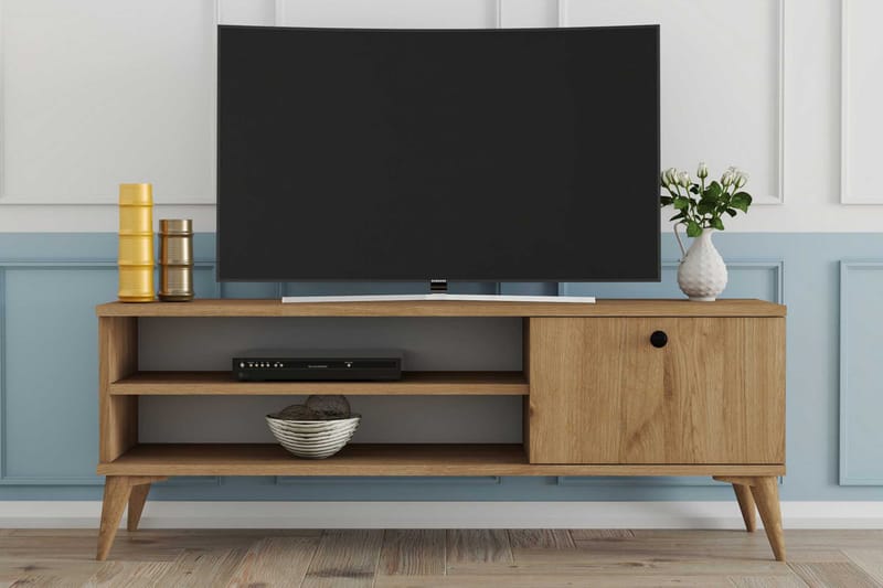 CRATTER Tv-bänk 120 cm Natur - Tv-bänkar