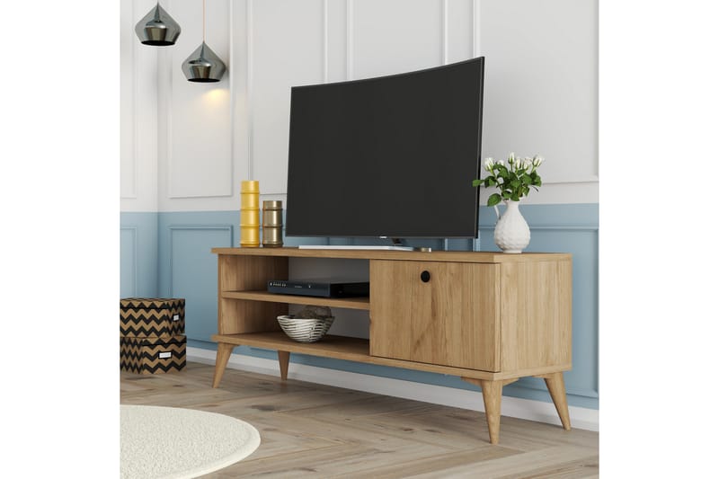 CRATTER Tv-bänk 120 cm Natur - Tv-bänkar