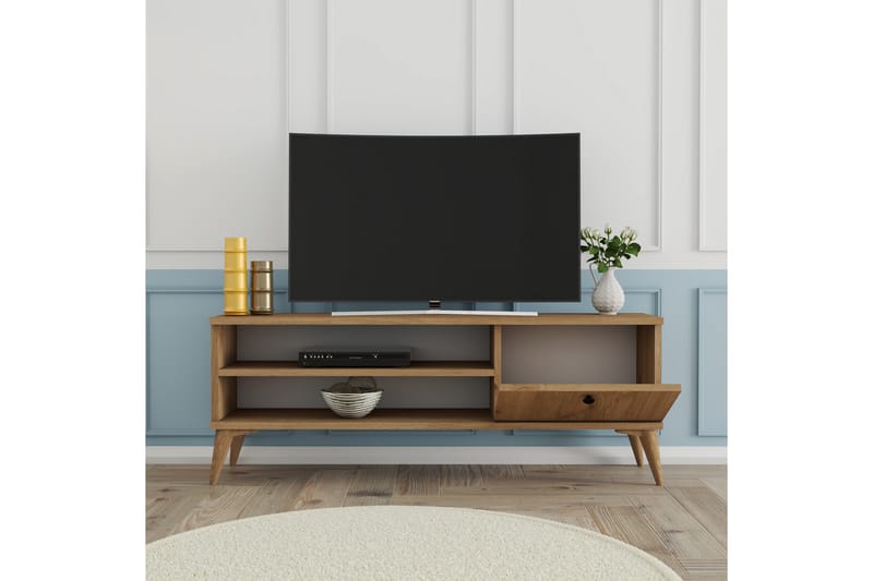 CRATTER Tv-bänk 120 cm Natur - Tv-bänkar