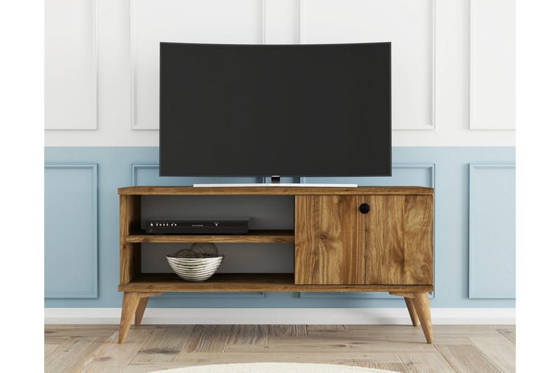 CRATTER Tv-bänk 90 cm Valnöt - Möbler - Vardagsrum - Tv-möbler & mediamöbler - Tv-bänkar