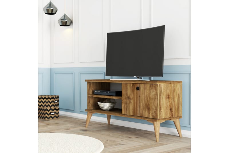 CRATTER Tv-bänk 90 cm Valnöt - Möbler - Vardagsrum - Tv-möbler & mediamöbler - Tv-bänkar