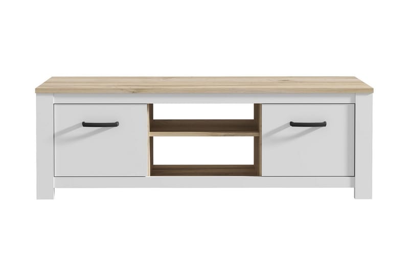 Crumpton TV-Bänk 161 cm - Vit/Brun - Möbler - Vardagsrum - Tv-möbler & mediamöbler - Tv-bänkar