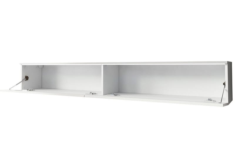 Cuguen TV-bänk 180 cm LED-belysning - Vit|Grå|Vit LED - Möbler - Vardagsrum - Tv-möbler & mediamöbler - Tv-bänkar