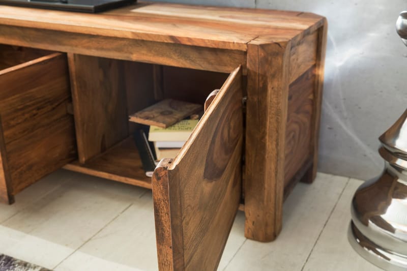 DAIGER TV-Bänk 140 cm Brun - Möbler - Vardagsrum - Tv-möbler & mediamöbler - Tv-bänkar
