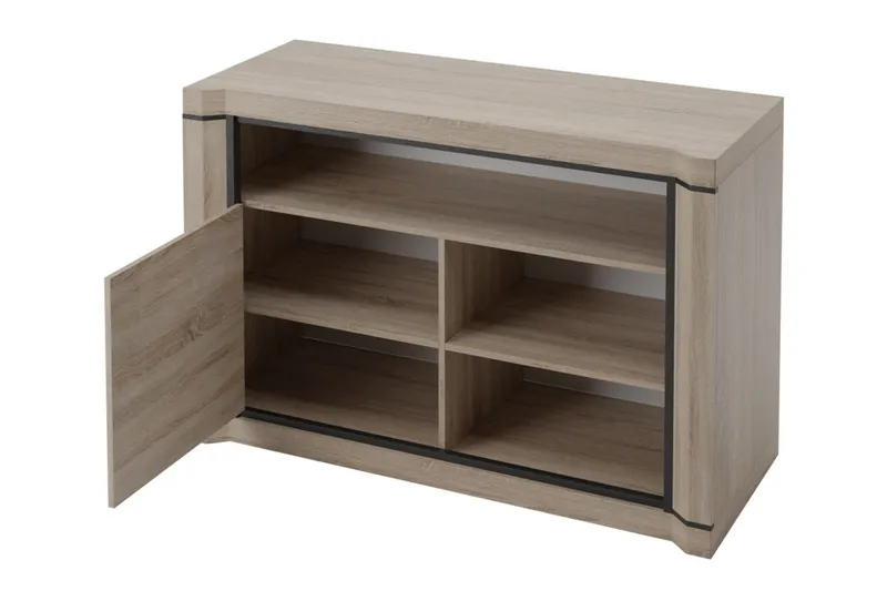 Dallas TV-bänk 107x48x72 cm LED-belysning - Beige/Grå - Möbler - Vardagsrum - Tv-möbler & mediamöbler - Tv-bänkar