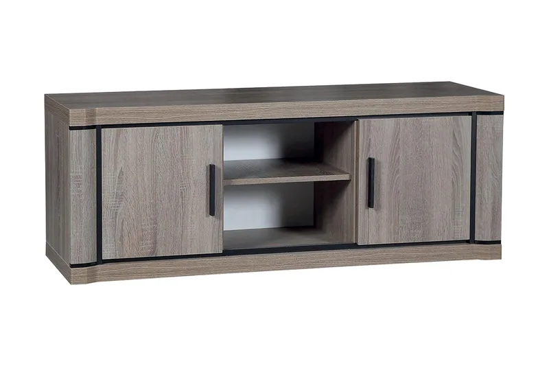 Dallas TV-bänk 137x43,5x53 cm LED-belysning - Beige/Grå - Möbler - Vardagsrum - Tv-möbler & mediamöbler - Tv-bänkar